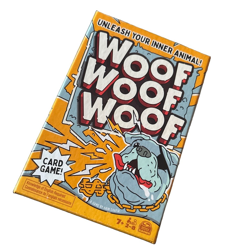 Woof Woof Woof Spin Master Card Game Fast-pace NEW Sealed